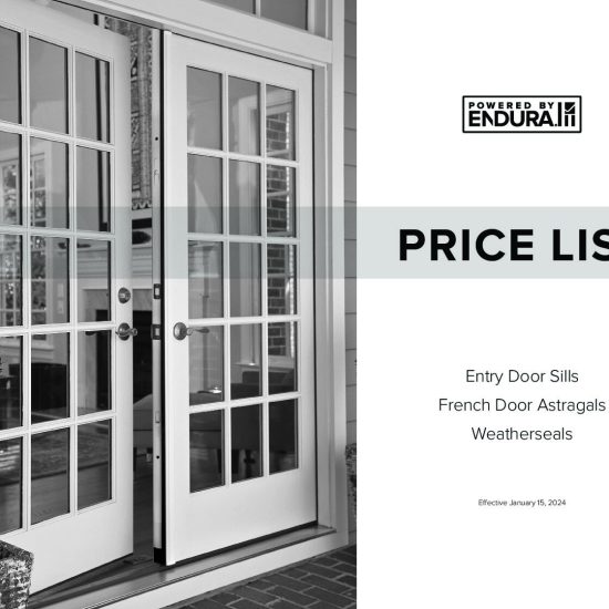 Sills & Components Price List